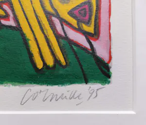 Corneille - l’Oiseau jaune, zeefdruk (netjes ingelijst) kopen? Bied vanaf 250!