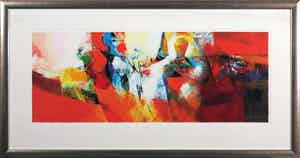 Peter Meijer - Zeefdruk, Ontmoeting met Annucia - Ingelijst (Groot) verkocht voor € 50!