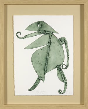 Buy Reinhoud D'Haese - Aquatint metaaldruk, Bag-piper - Ingelijst? Bid from 1!