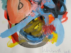 Peter Klashorst - Acrylverf op papier – Abstract 14 - 2016 kopen? Bied vanaf 35!