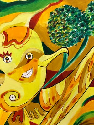 AcheterMaartje Wijngaarden - Schilderij met mooie elementen? Enchérissez de 120!
