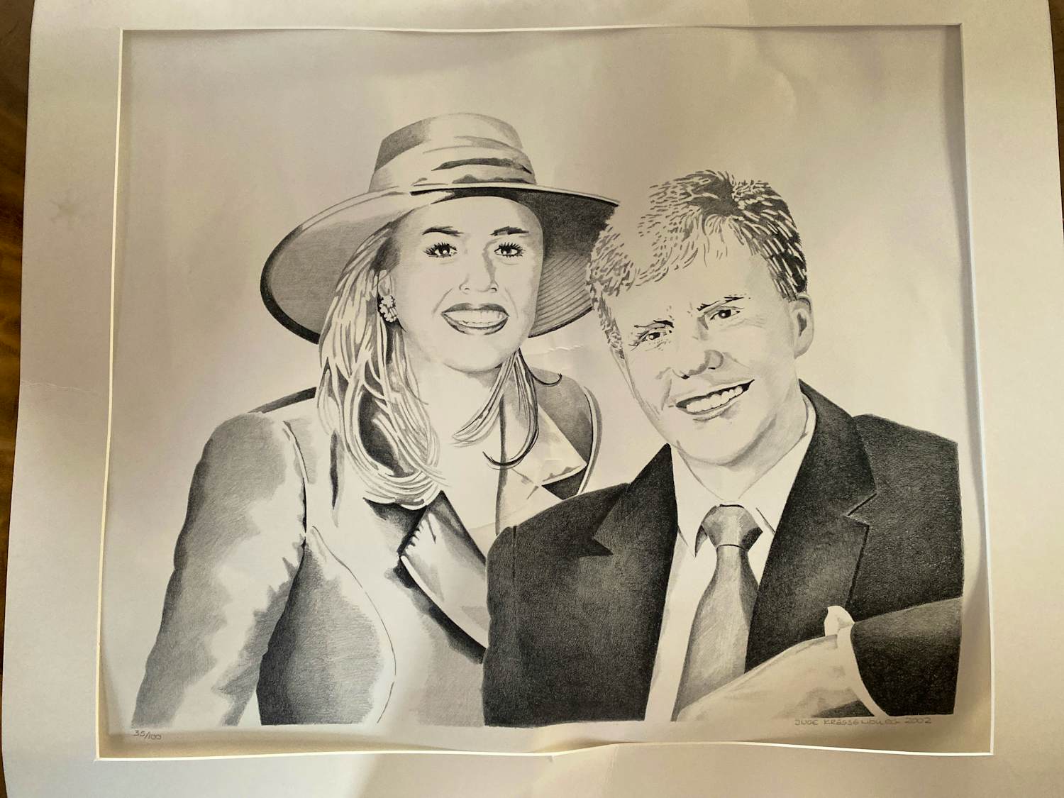 Inge Krassenburg - Portret Willem-Alexander en Máxima kopen? Bied vanaf 75!