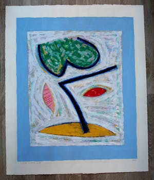 Harrie Gerritz - zeefdruk: Aarzelende herfst - 1989 kopen? Bied vanaf 45!