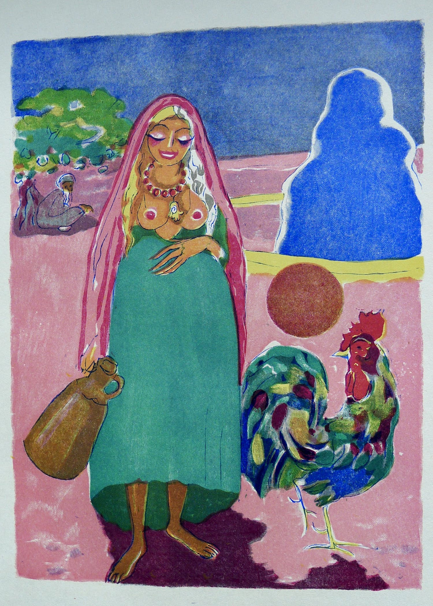 Kees van Dongen - Gravure 1001 nacht:'Farizade et l'oiseau parleur' kopen? Bied vanaf 30!