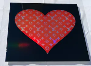 Diederik Van Apple - World Love Red LV – Limitierte Auflage 1/10 kopen? Bied vanaf 480!