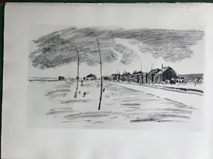 Dirk Hidde Nijland - De Zuiderzeewerken een schetsboek - 1932 - kopen? Bied vanaf 40!