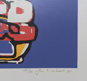 Jan te Wierik - Drie figuren, zeefdruk kopen? Bied vanaf 1!