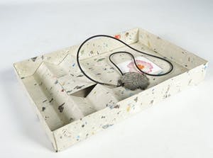 Yoka Voorbach - Collier met zilveren hanger met kleurenets, Magic eglantine kopen? Bied vanaf 1!