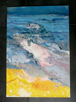 Kees van Bohemen - litho: variatie op een golfbreker - 1982 kopen? Bied vanaf 60!