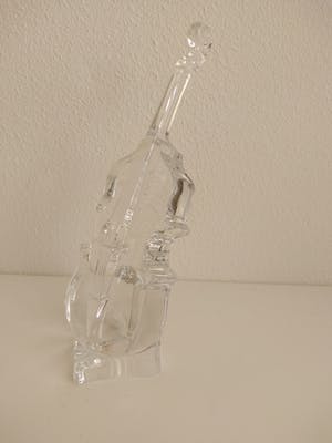 Niet of onleesbaar gesigneerd - glazen muziekinstrumenten, bas, sax en trompet kopen? Bied vanaf 1!