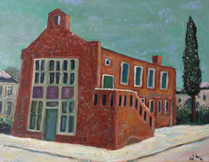 Denny Jacobs - Winters stadsgezicht te Arnhem kopen? Bied vanaf 120!