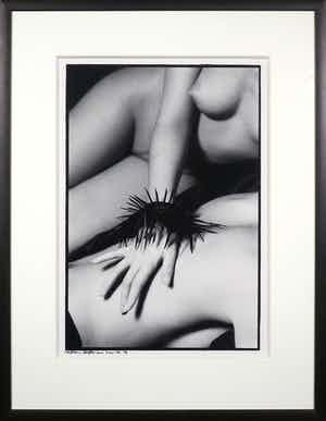 Thom Hoffman - Silverprint, Vrouwelijk naakt - Ingelijst verkocht voor € 200!