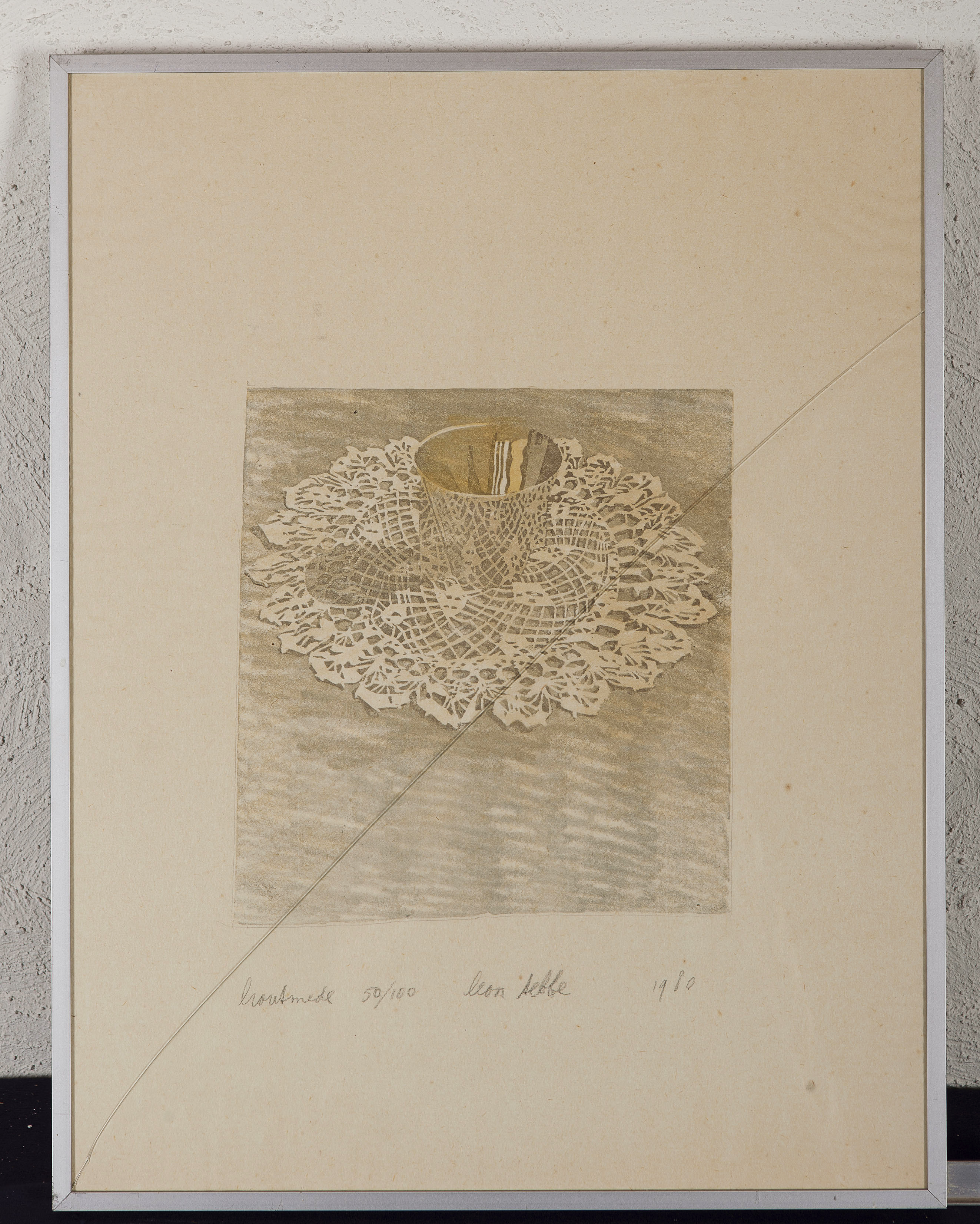 Leon Tebbe - Houtsnede op papier - Gesigneerd m.o. - Oplage 50/100  kopen? Bied vanaf 10!