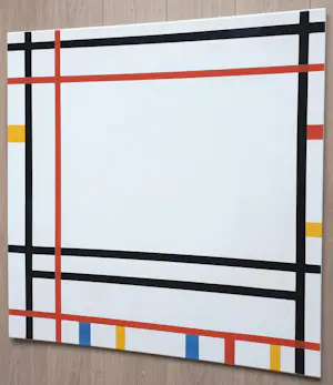 Piet Mondriaan - New York Boogie Woogie, emaille op metaal (unica, groot) kopen? Bied vanaf 695!