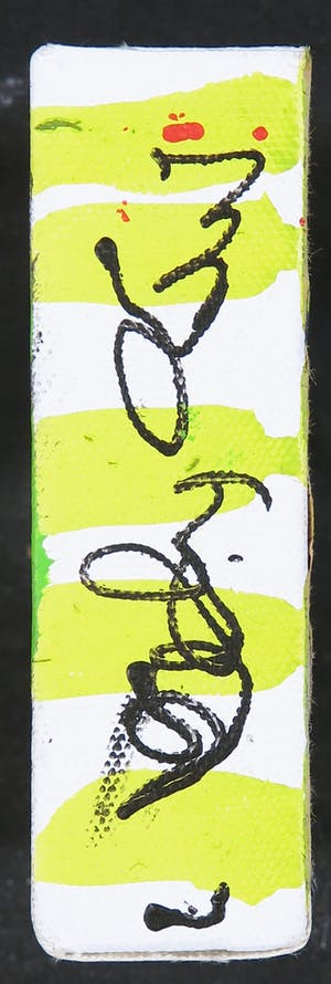 Dominique Chan - Acryl op doek, Z.T. Abstracte compositie kopen? Bied vanaf 35!