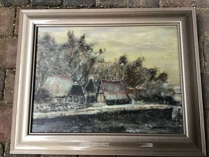 Niet of onleesbaar gesigneerd - Huisjes aan de kade. kopen? Bied vanaf 1!