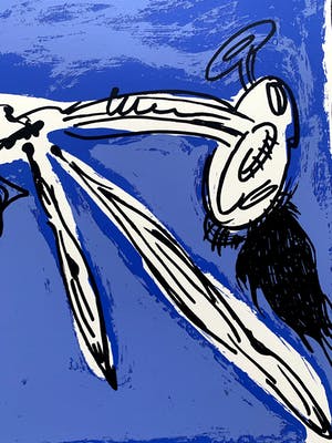 Johan Claassen - kleurenzeefdruk - 'Liggend naakt' - 1986 kopen? Bied vanaf 50!