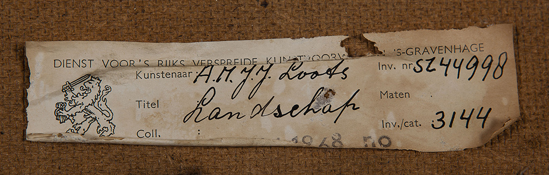 Albert Loots - Landschap No.18 - Olieverf op hardboard - gesigneerd l.o. '67 - BKR Haarlem kopen? Bied vanaf 10!
