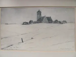 Willem Witjens - dorpje in de winter kopen? Bied vanaf 35!