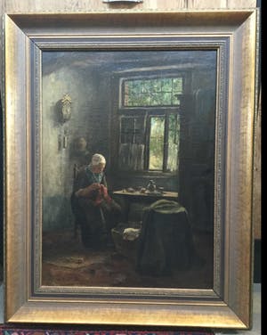 Jacobus Franciscus Brugman - C3059, bordurend meisje in interieur kopen? Bied vanaf 125!