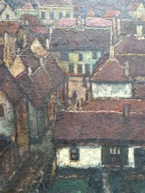 Henk Fortuin - Stadsgezicht - Zicht op Maassluis kopen? Bied vanaf 150!