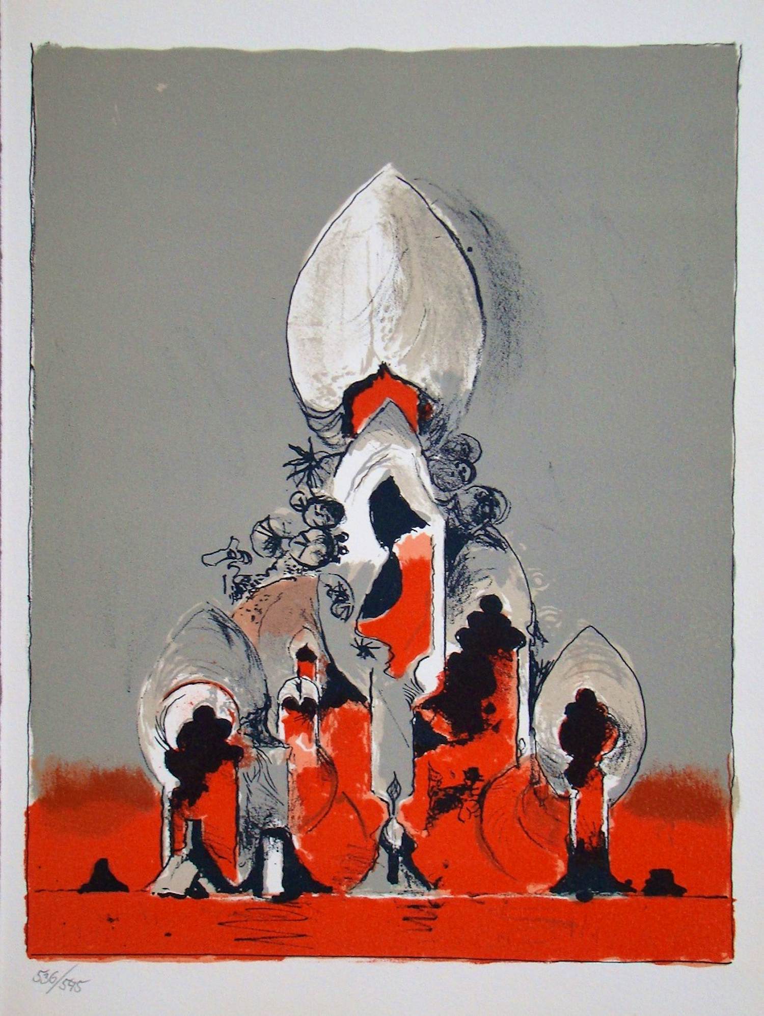 Graham Sutherland - Eerbetoon aan San Lazzaro - 1975 - Originele lithografie - Moulot kopen? Bied vanaf 100!