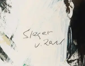 Fred Sieger - Gemengde techniek op papier, Zonder titel - Ingelijst kopen? Bied vanaf 50!