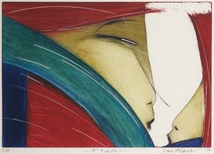 Dana Andreev - Kleurenets, A breath - Ingelijst kopen? Bied vanaf 70!