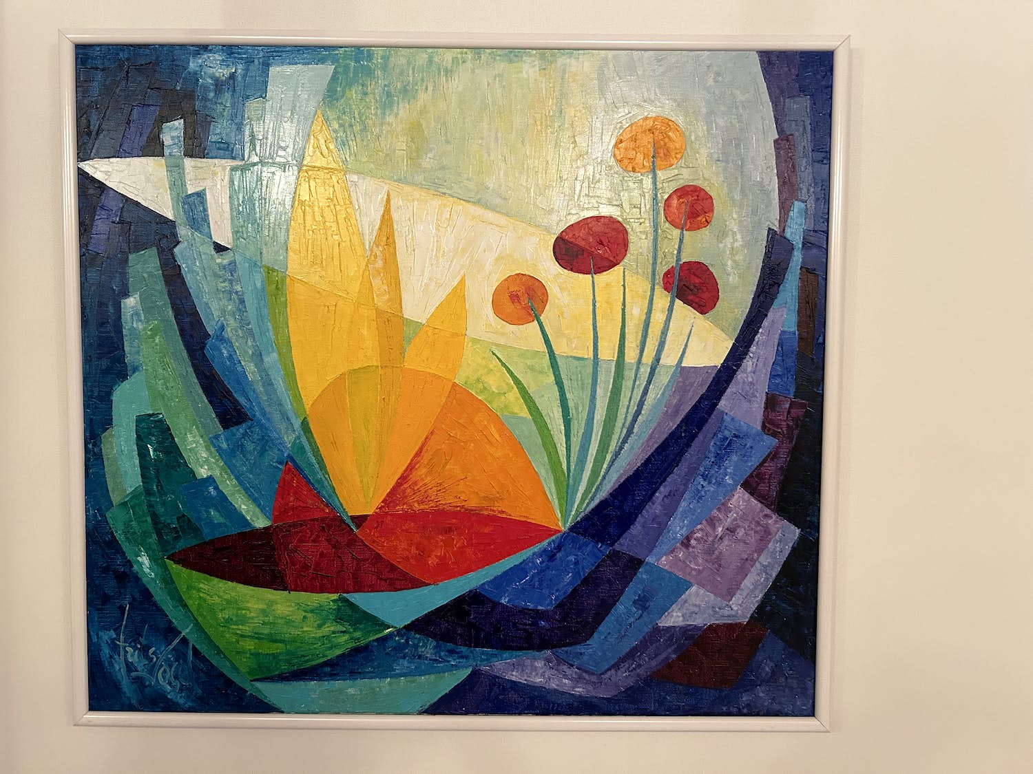 Frits Vogel - Abstract landschap kopen? Bied vanaf 200!