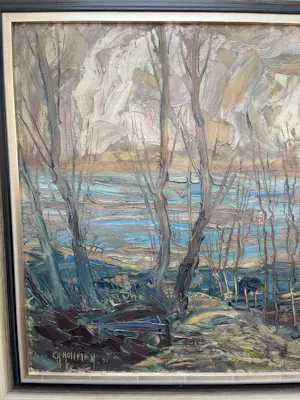 Charles Hollman - Boslandschap in de winter kaufen? Bieten Sie von 200!