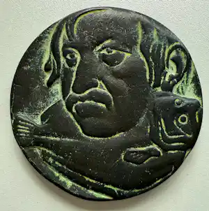 Frank Letterie - bronzen penning | 'De bot / Günter Grass' | 1984 (PENNINGKUNST) kaufen? Bieten Sie von 80!