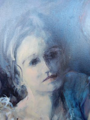 Niet of onleesbaar gesigneerd - schilderij,Hollandse/ Belgische school,20 e eeuw/110x140cm kopen? Bied vanaf 10!