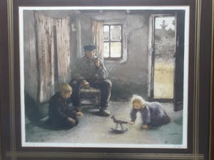 Franz Charlet - grand papa (78 x 88) kopen? Bied vanaf 75!