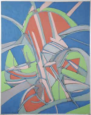 Paul Overhaus - Acryl op doek (op paneel), Zomer verkocht voor € 70!