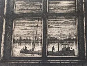 Hans Blanken - Sfeervolle ETS "zomernacht aan de Hoogedijk" kleine oplage (30) - potloodgesign kopen? Bied vanaf 141!