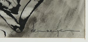 Jacky De Maeyer - Inkttekening, Totem kopen? Bied vanaf 50!