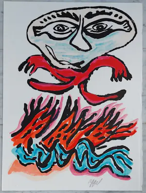 Karel Appel - Cobra figure kopen? Bied vanaf 595!