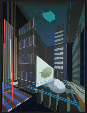 Ton Orth - Zeefdruk, Abstracte geometrische compositie kopen? Bied vanaf 1!