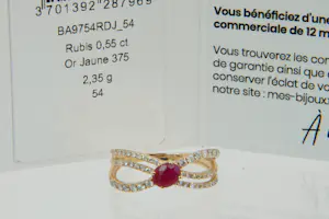 51 - Exclusieve geel 9karaats ring met diamant ca. 0.35crt kopen? Bied vanaf 280!