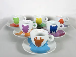 Jeff Koons - voor Illy - 6-persoons espresso-set - Porselein (door Rosenthal) kaufen? Bieten Sie von 100!
