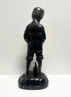 Auguste Moreau - Jongen met eend kopen? Bied vanaf 450!