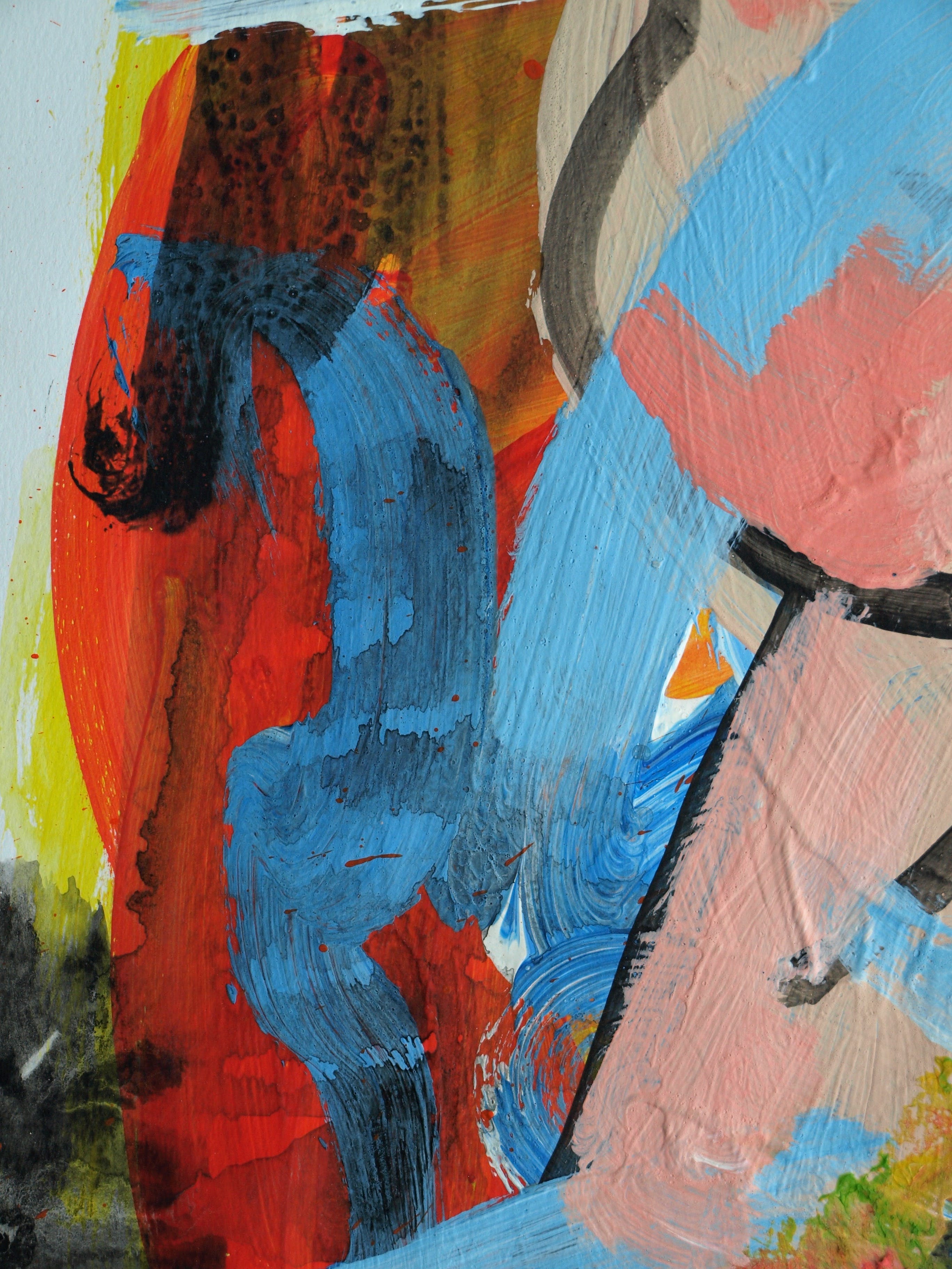 Peter Klashorst - Acrylverf op papier – Abstract 12 - 2016 kopen? Bied vanaf 35!