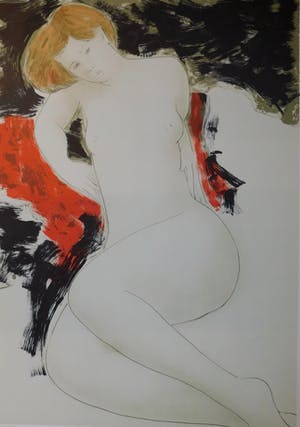 Alain Bonnefoit - Nu à la chaise rouge kopen? Bied vanaf 45!
