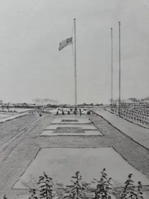 Ad van der Kop - Begraafplaats Margraten. Uit de serie Mooi Limburg. kopen? Bied vanaf 49!