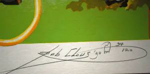 Rob Clous - *Energie* - zeefdruk uit 1990 - in zeer goede staat - ingelijst kopen? Bied vanaf 65!