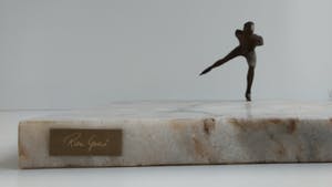 Rien Goene - bronzen schaatser sculptuur kopen? Bied vanaf 195!