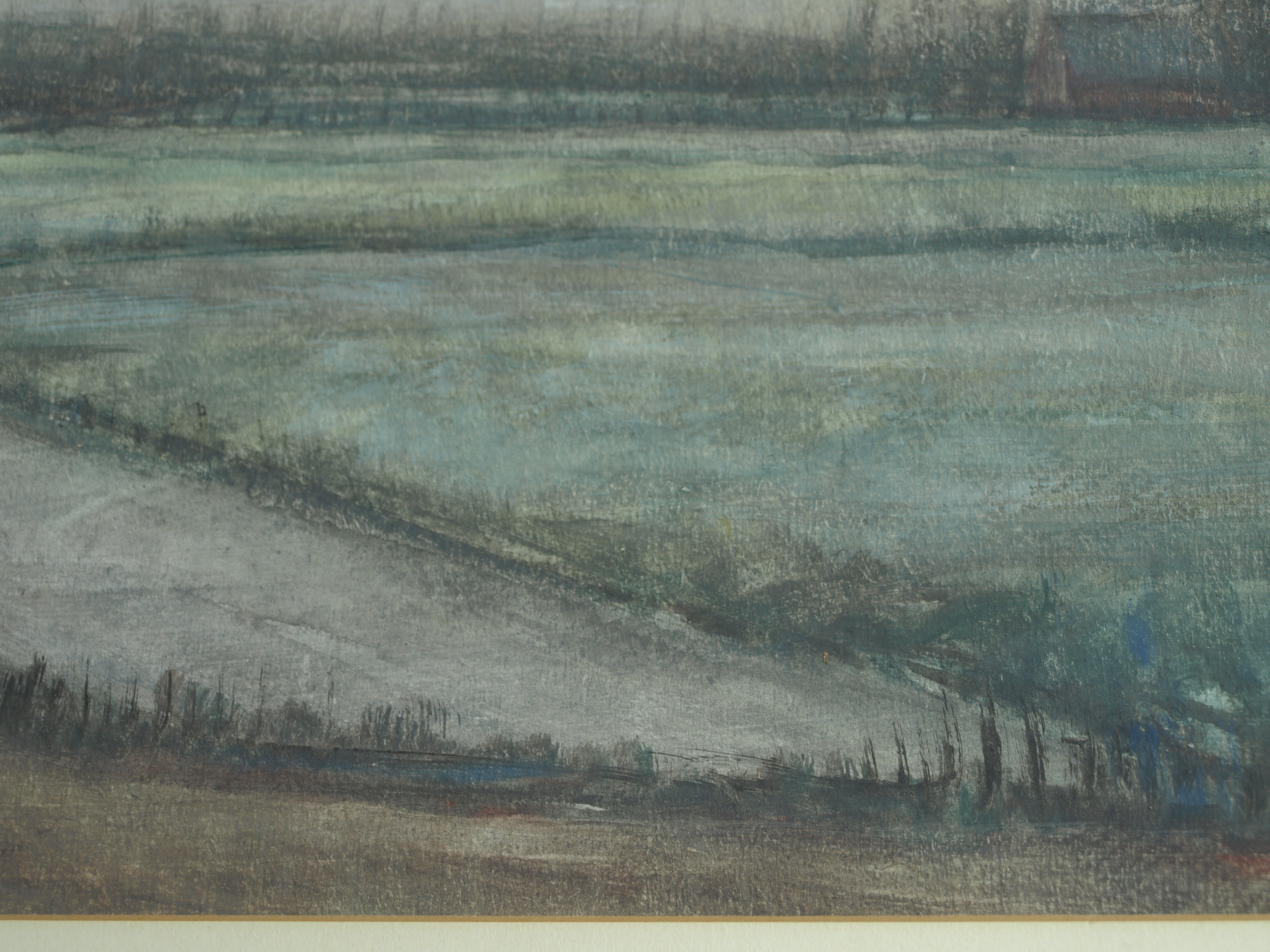 Henk Rijzinga - Aquarel , Winterlandschap – ingelijst – ca 1975  kopen? Bied vanaf 1!