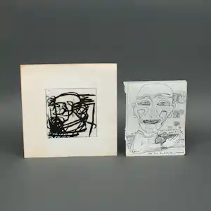 Ernst Vijlbrief - Collectie werken op papier, jaren zestig en zeventig (2x) verkauft für € 40!