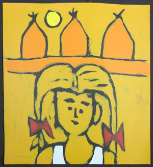 Bart Drost - Zeefdruk op bitumenpapier, Zonder titel kopen? Bied vanaf 1!