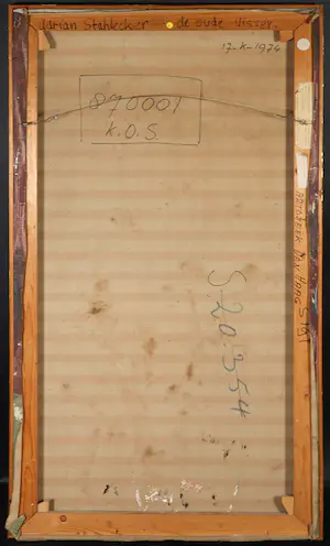 Adrian Stahlecker - Olieverf op doek, De oude visser - Ingelijst (Groot) kopen? Bied vanaf 1!